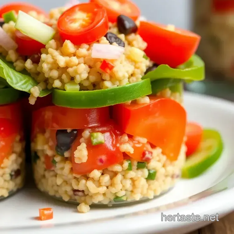 Layered Quinoa Salad: Fresh & Healthy Meal Prep presentation
