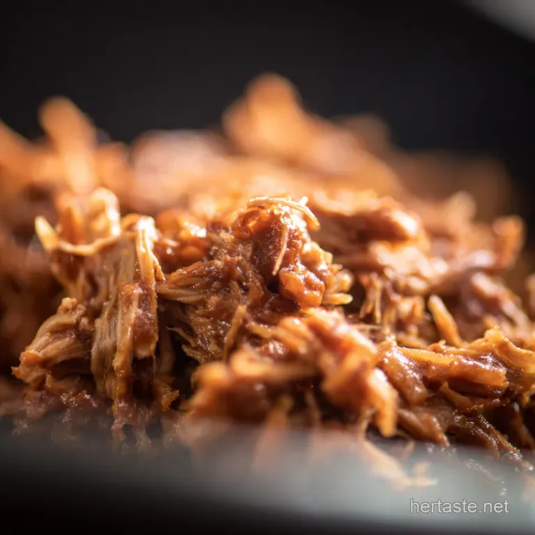 Lazy Sunday Slow Cooker Bbq Pulled Pork presentation