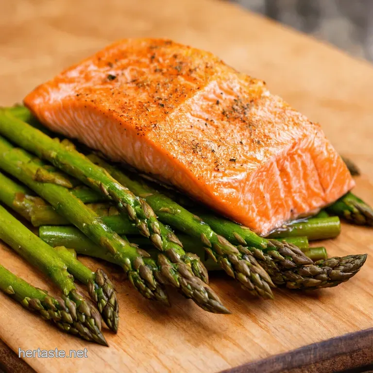 Lemon Garlic Salmon Asparagus Meal Prep Ready in Minutes presentation