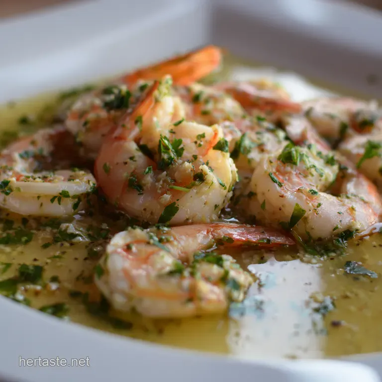 Lemon Garlic Shrimp Scampi with Linguine