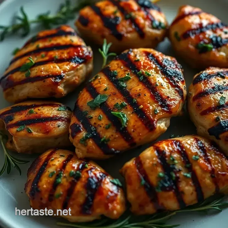 Lemon Herb Grilled Chicken presentation