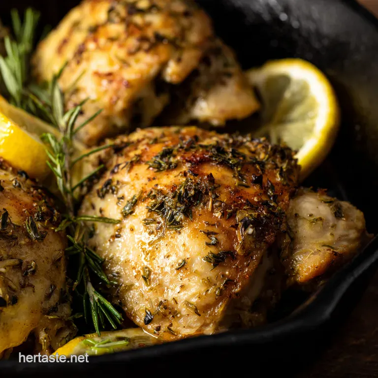 Lemon Herb Roasted Chicken and Veggies Onepan Wonder presentation