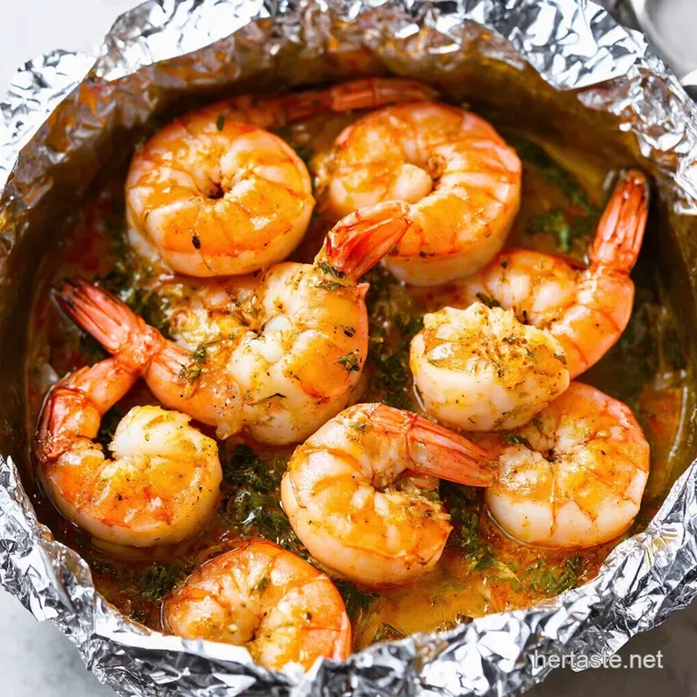 Lemon Garlic Herb Shrimp in Foil Quick Easy Dinner