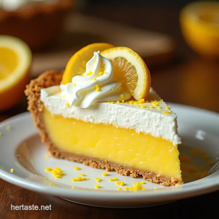 Lemon Icebox Pie presentation