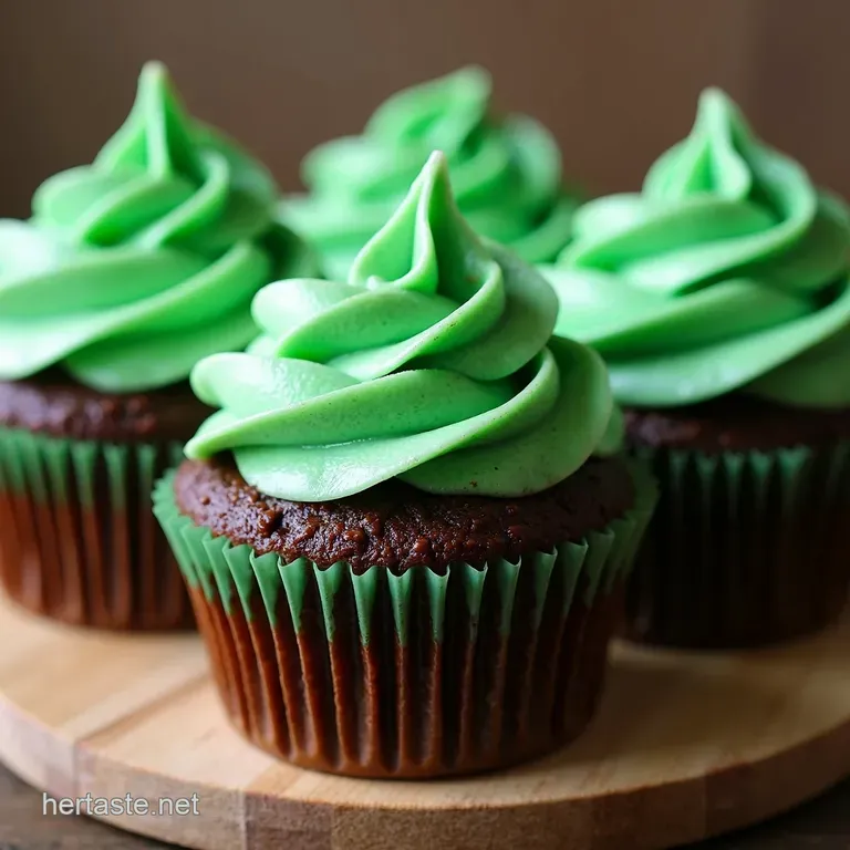 St Patricks Day Chocolate Mint Cupcakes Leprechauns Delight