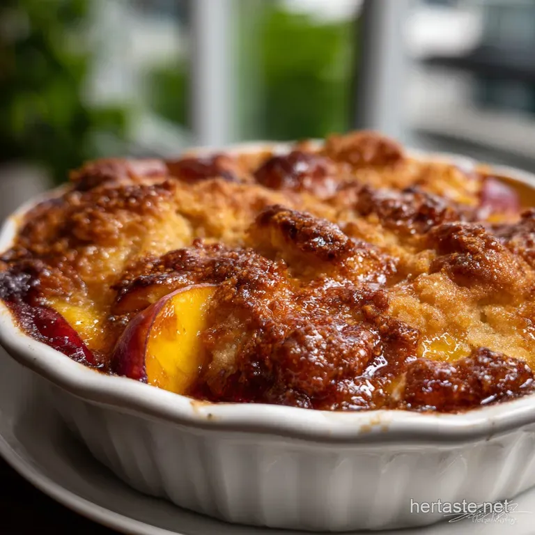 Lets Make Peach Cobbler from Scratch: Quick Southern Dessert presentation