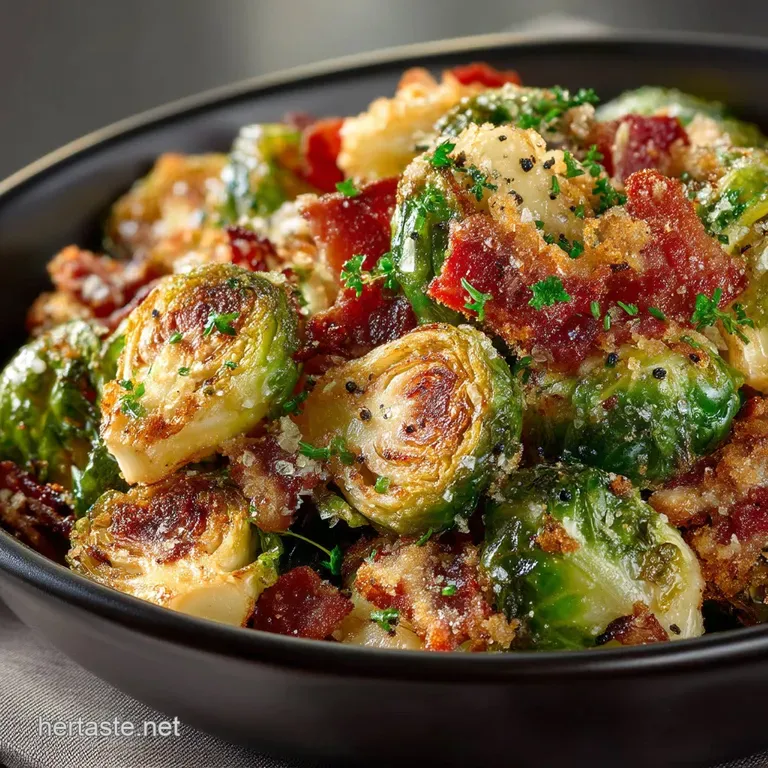 The Crispy Revelation Copycat Longhorn Steakhouse Bacon Brussels Sprouts presentation