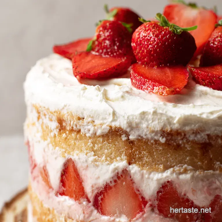 Luscious Strawberry Cream Cake Recipe A Summer Delight
