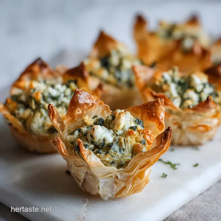 Individual scoops of creamy spinach artichoke dip, artfully arranged with toasted baguette slices.