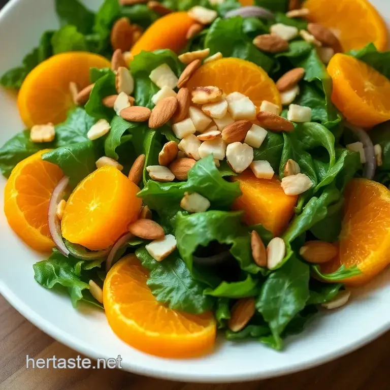 Mandarin Orange Bliss Salad presentation