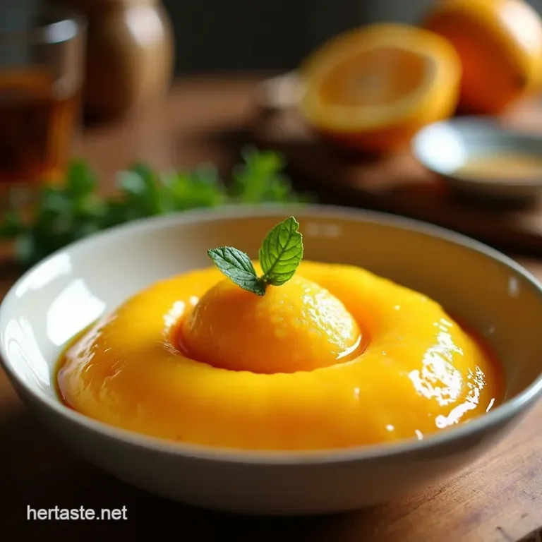 Mango Sago Delight presentation