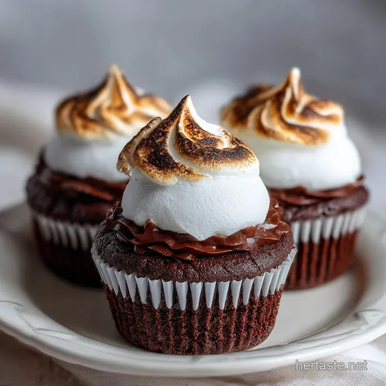 Devil s Food Cupcakes with Marshmallow Filling