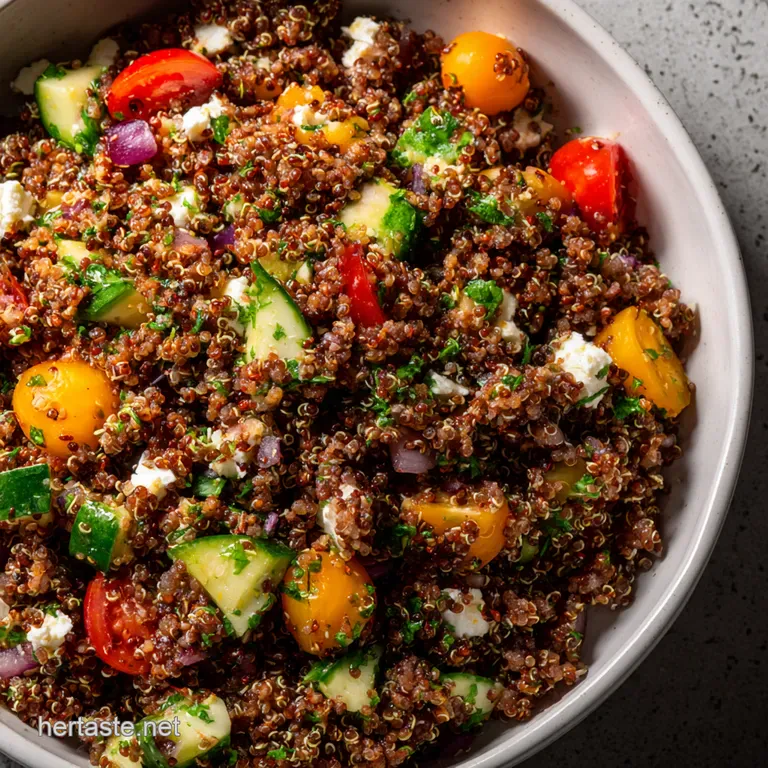 Mediterranean Quinoa Bowls presentation