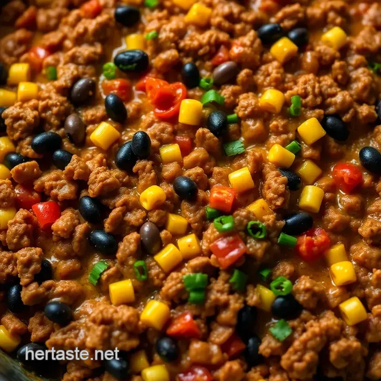 Mexican White Trash Casserole presentation