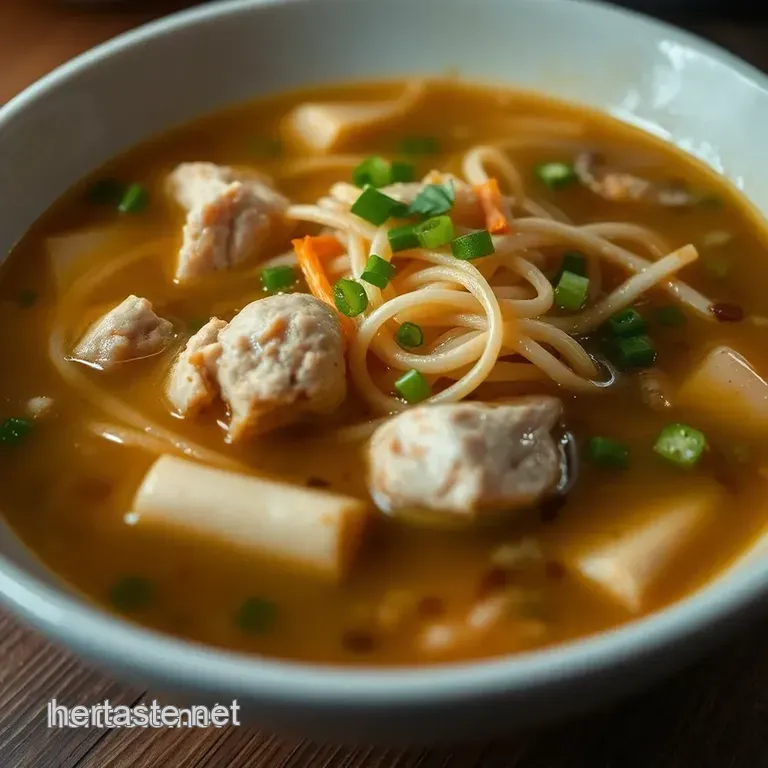Mien Ga: Simple Vietnamese Chicken Soup with Glass Noodles presentation