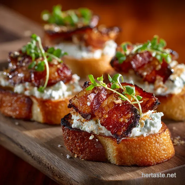 Million Dollar Bacon Crostini the Ultimate Grazing Appetizer presentation
