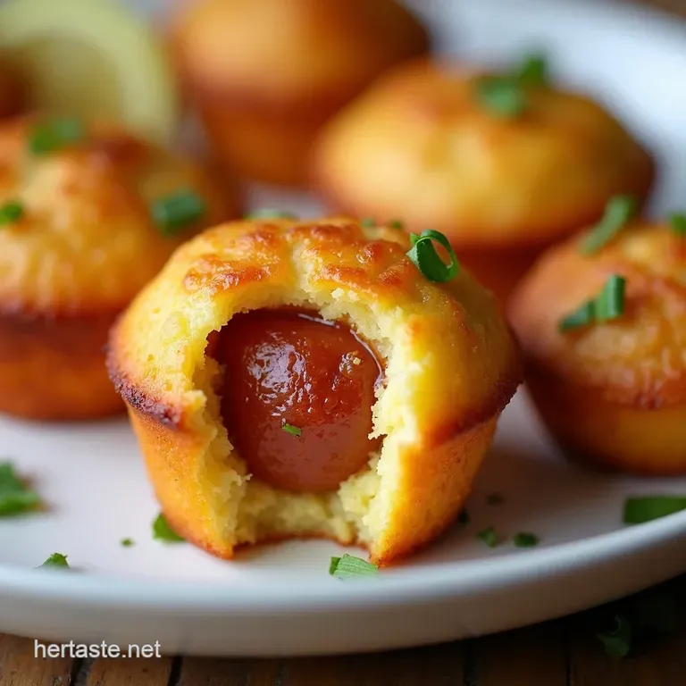 Mini Corn Dog Muffins BiteSized American Classic