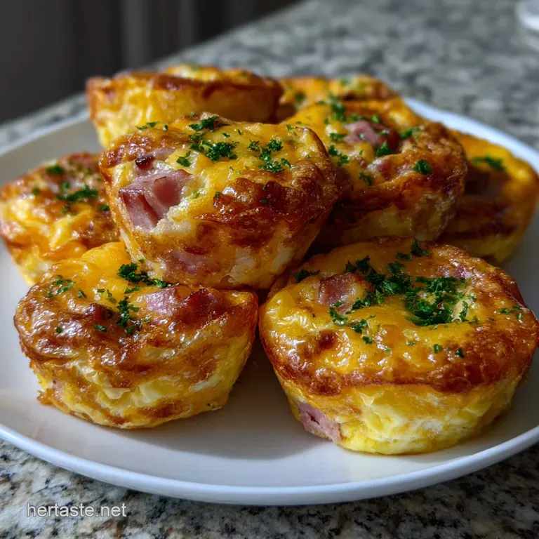 Mini Frittatas with Ham and Cheese: Ultimate Recipe presentation