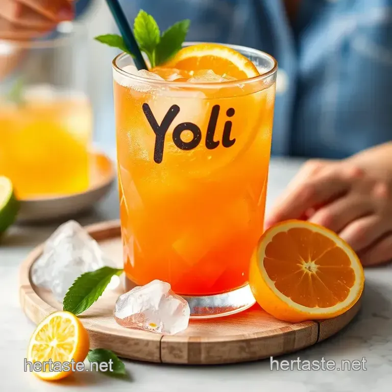 Citrus Splash Yoli Soda Recipe presentation