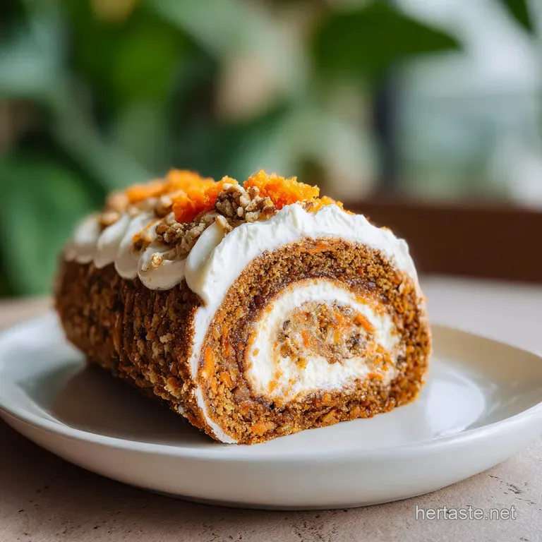 Carrot Cake Roll: Moist and Spiced