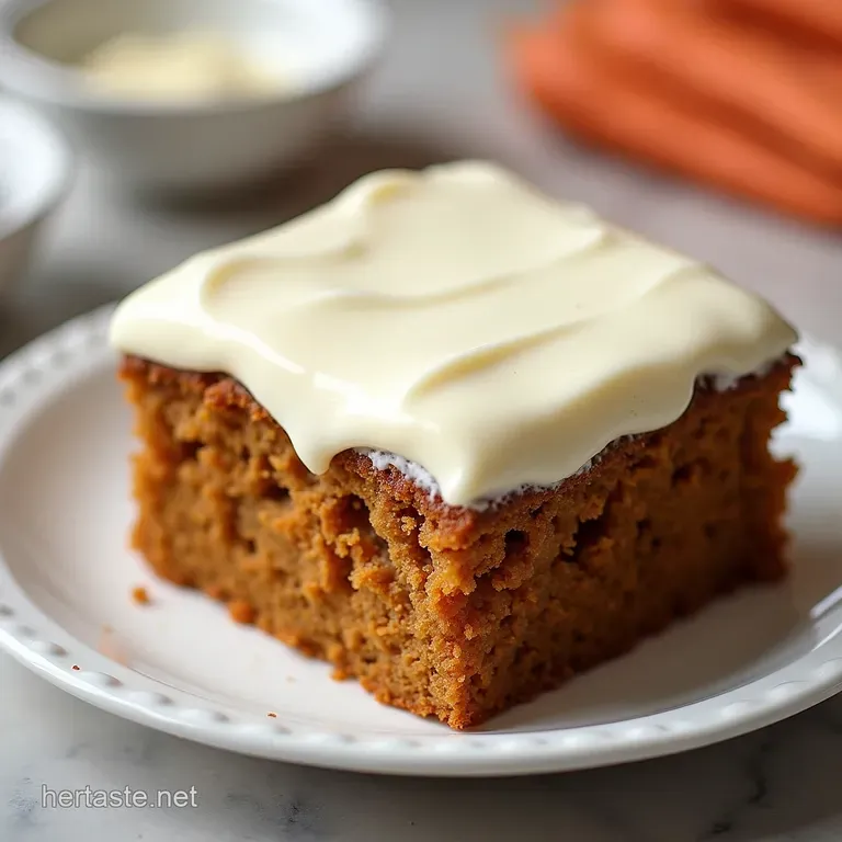 The Ultimate Moist Carrot Sheet Cake with Cream Cheese Swirl