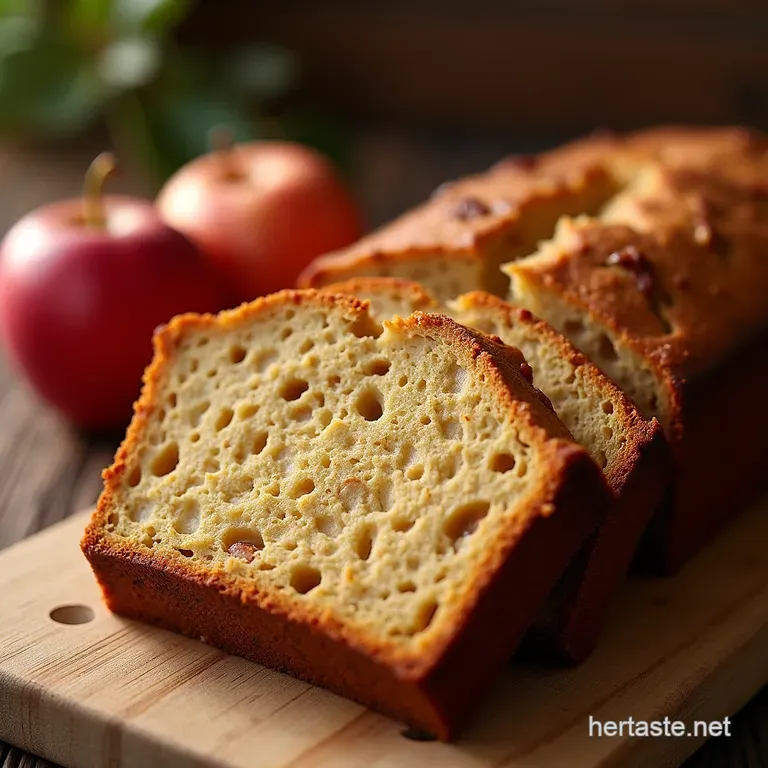 Grandmas Secret Spiced Apple Bread Moist Tender and Bursting with Fall Flavour presentation