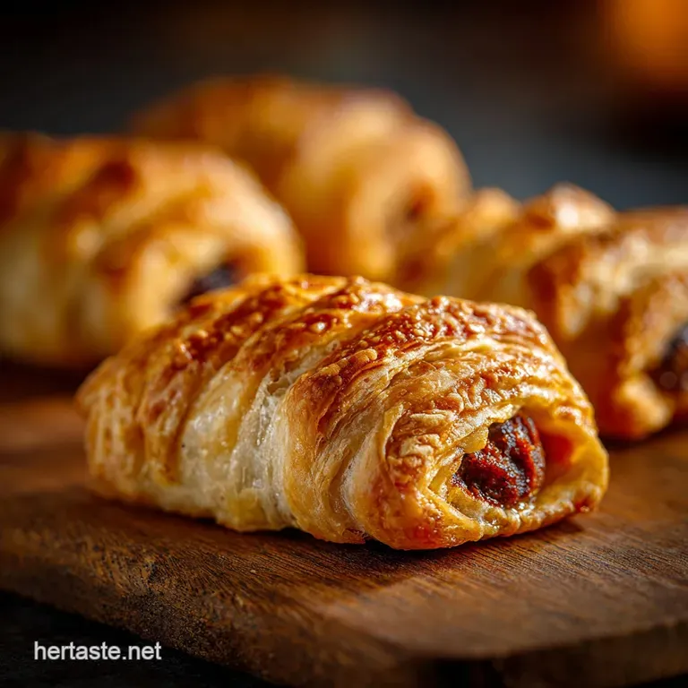 Halloween Snacks: Ghoulishly Good Mummy Sausage Rolls (Savoury Flaky) presentation