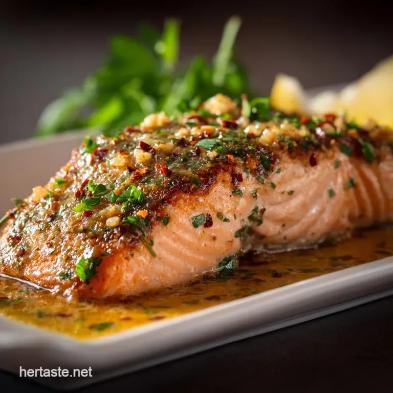 Baked Mustard Garlic Salmon with Honey Mustard Sau: Effortless Gourmet presentation