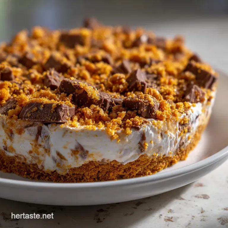 Butterfinger Pie: Easy No-Bake Icebox Perfection presentation