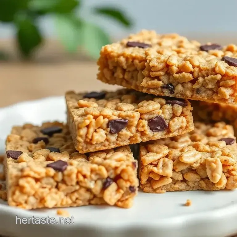 No-Bake Chocolate Peanut Butter Protein Crispy Bars