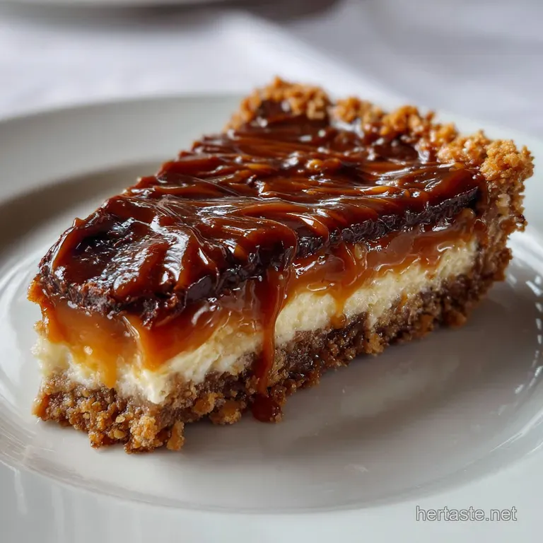 Twix Pie: No-Bake Salted Caramel Chocolate Dream presentation