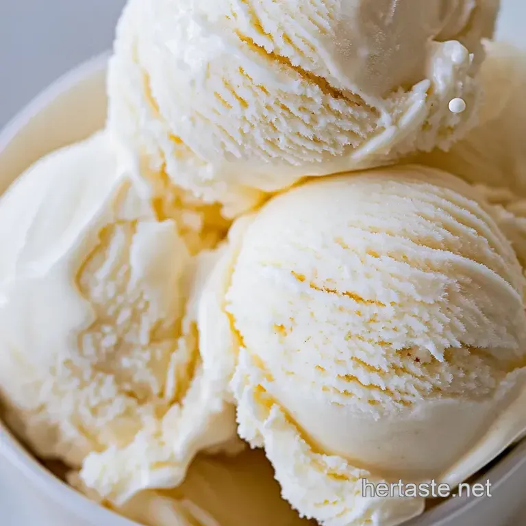 Old-Fashioned Vanilla Bean Ice Cream presentation