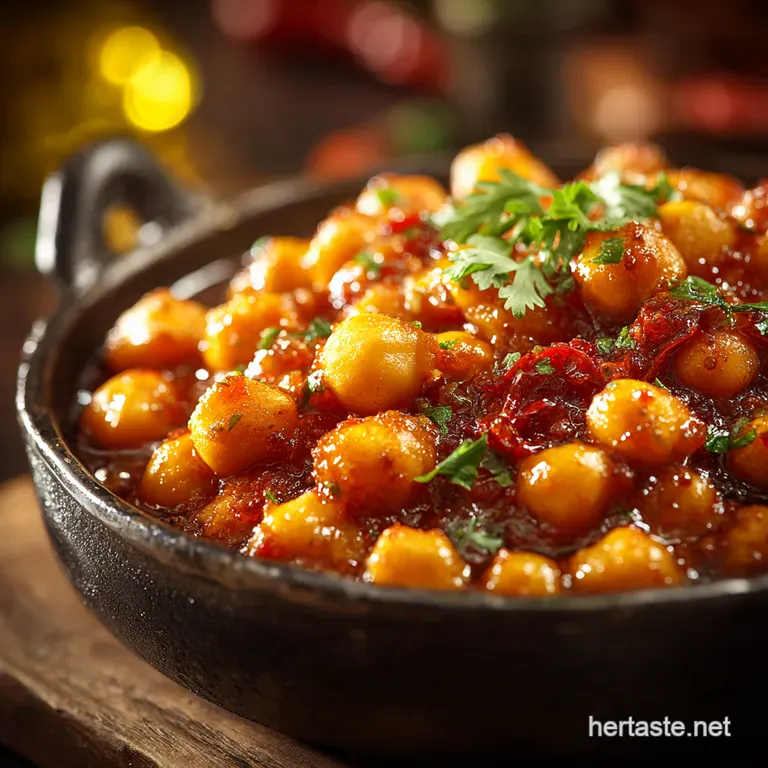 Olive Mango Chana Masala presentation