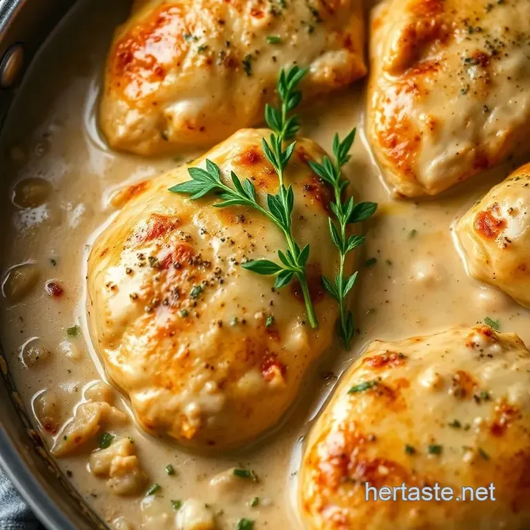 One-Pan Creamy Tuscan Chicken presentation