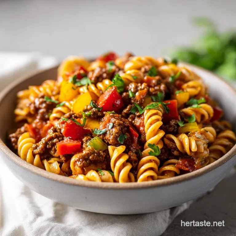 One-Pot Taco Pasta: Cheesy and Zesty