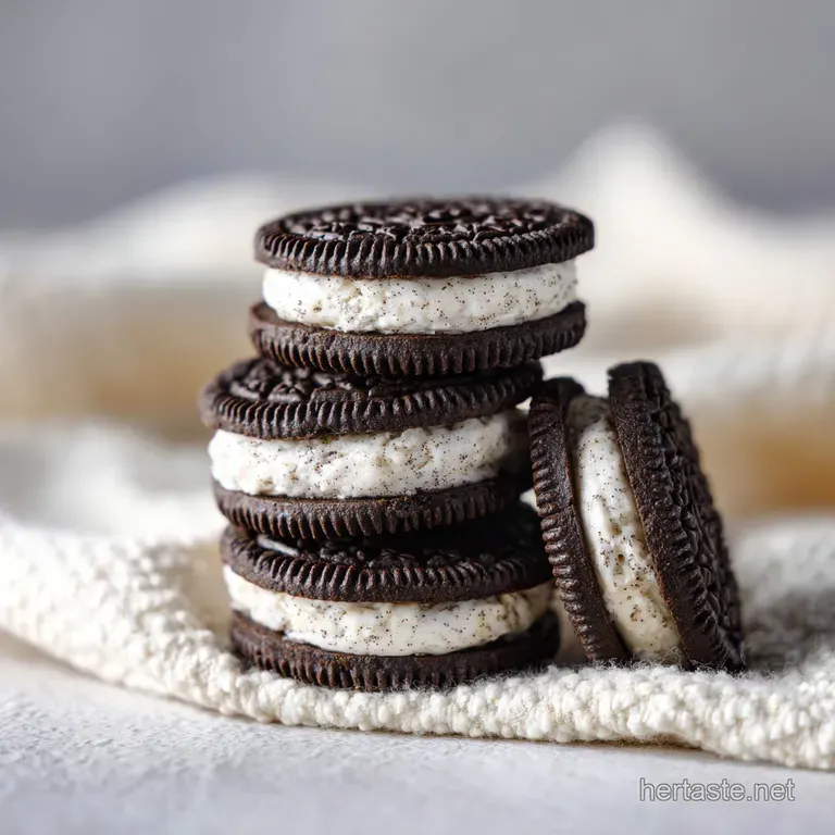 Oreo Ice Cream Biscuits: No-Bake Delight
