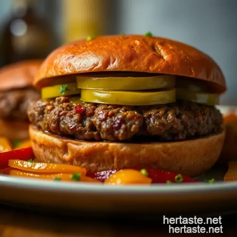 Oven-Baked Juicy Burgers: Perfectly Cooked Every Time! presentation
