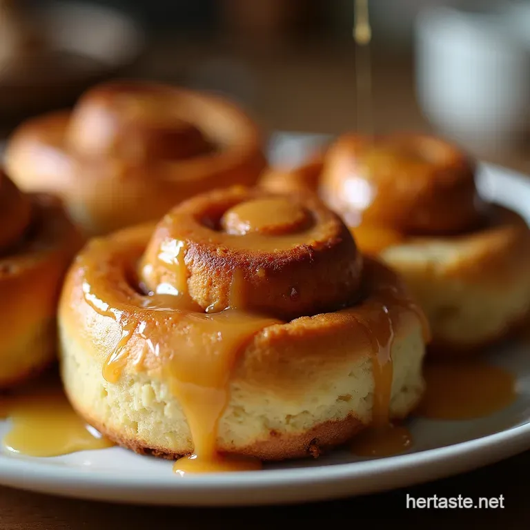 The Tangy Triumph Overnight Sourdough Cinnamon Rolls with Brown Butter Glaze presentation