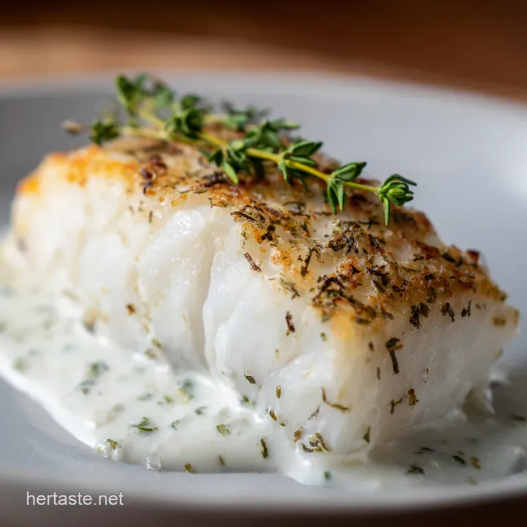 PanSeared Cod with LemonHerb Butter Sauce