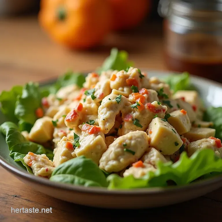 The Quick Creamy Classic Pantry Chicken Salad presentation