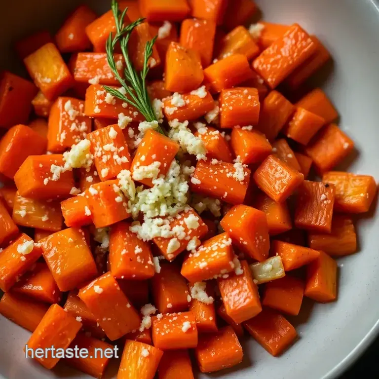 Parmesan Garlic Carrots: A Savory Twist on a Classic Side Dish presentation