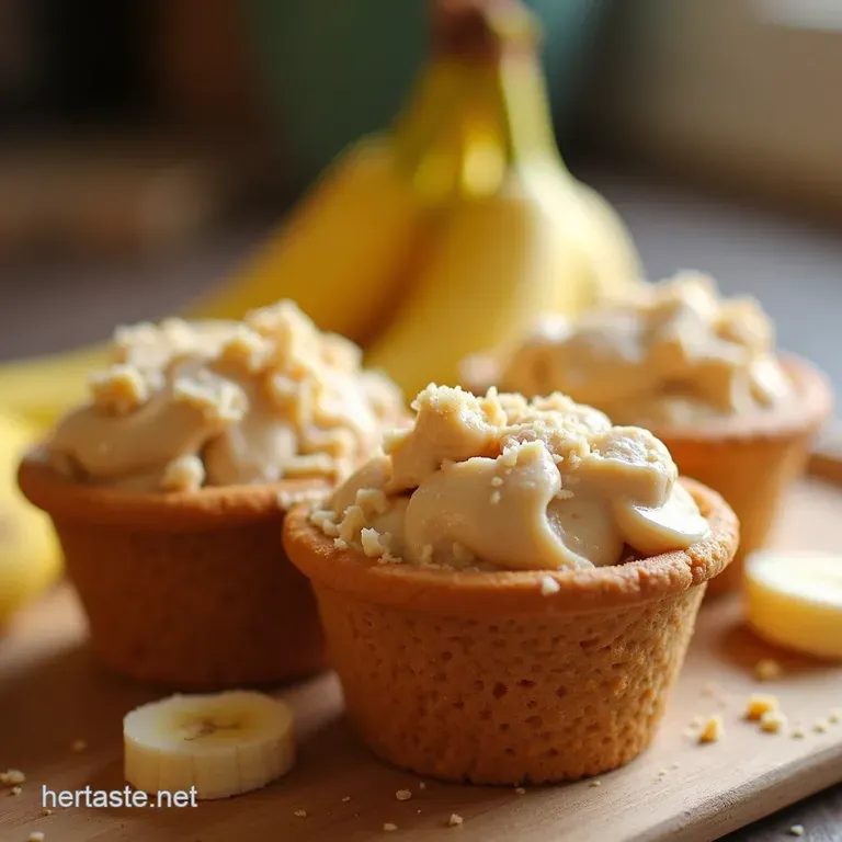 Pawsitively Perfect Peanut Butter Banana Pup Cups presentation