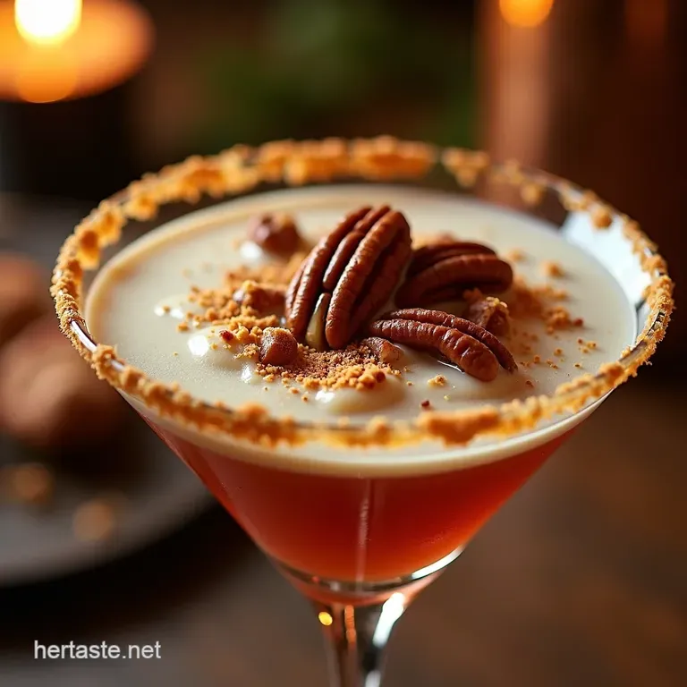 Pecan Pie Martini a Slice of Sweet Heaven in a Glass presentation