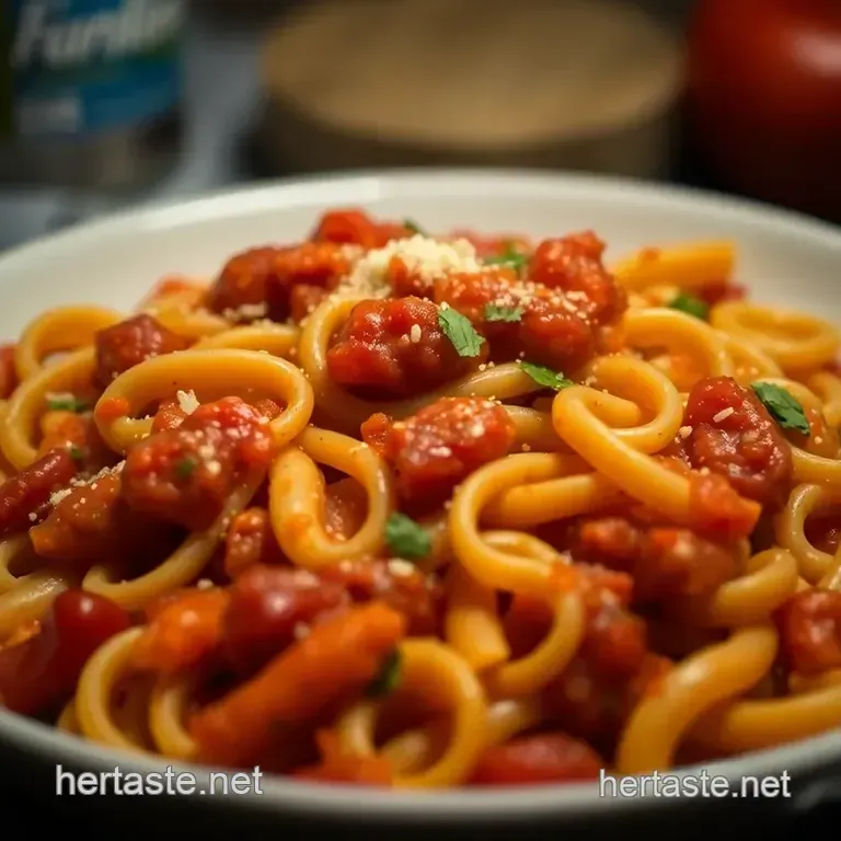 Pennywise Pantry Pasta: Budget-Friendly Dinner presentation