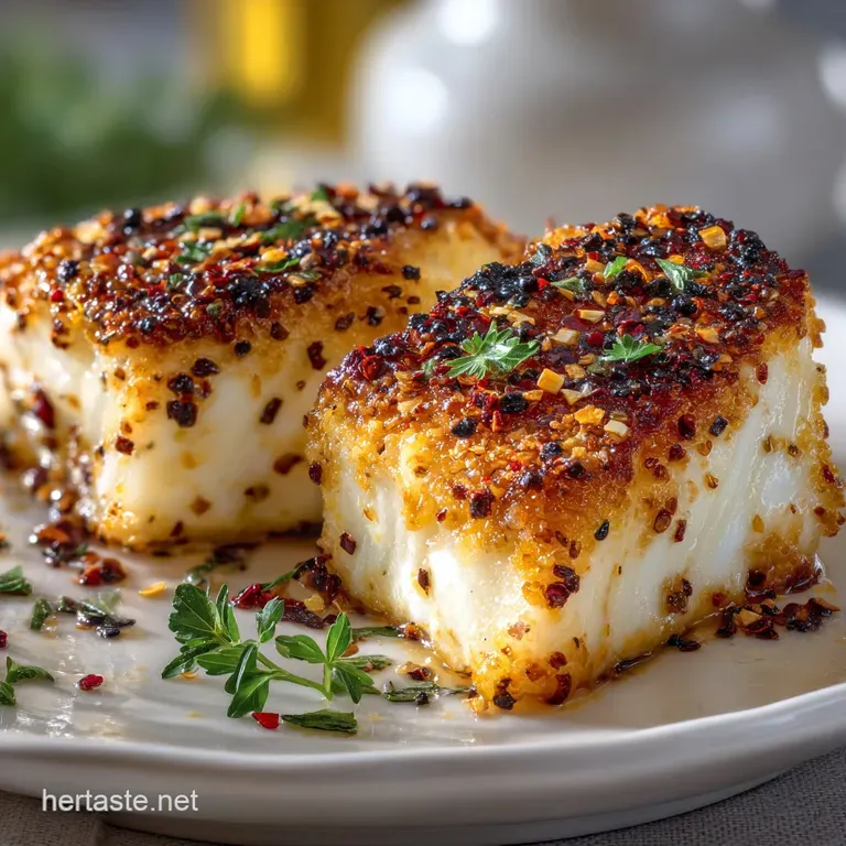 Peppered Halibut Steaks Recipe: Searing & Butter Baste