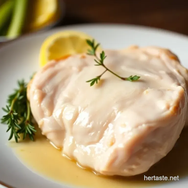 Perfectly Poached Chicken Breast: Tender Juicy & Ready for Anything!
