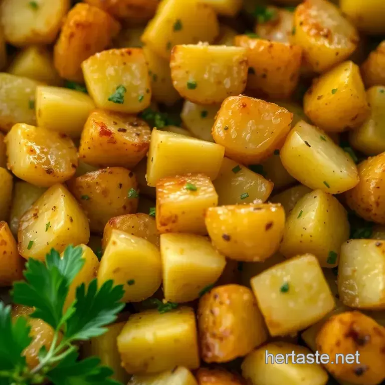 Perfectly Sautéed Potatoes with Herbs and Garlic presentation