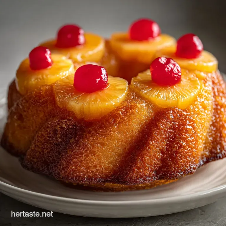 Pineapple Upside Down Bundt Cake Recipe