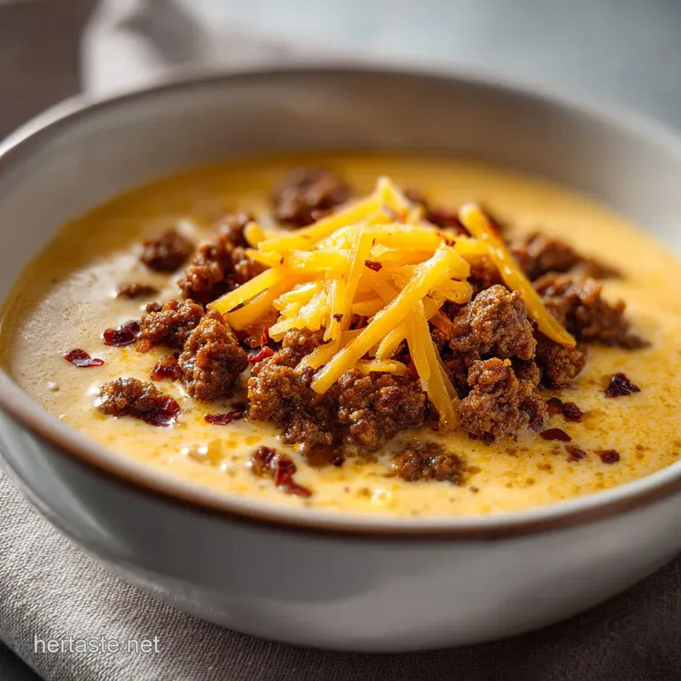 A steaming white ceramic bowl of rich orange soup topped with fresh green chives and served with crusty bread.