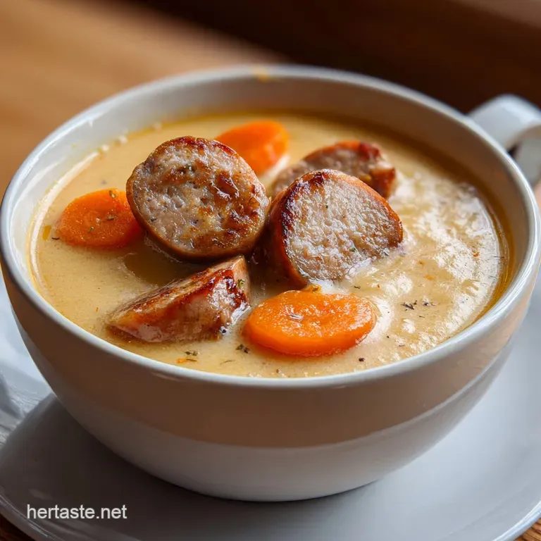 Velvety white potato soup in a ceramic bowl topped with melted cheddar and a pinch of cracked black pepper.